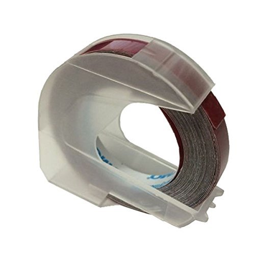 Dymo Embossing Tape, 0.25 Inches Red Glossy (10 Pack) Xtreme eDeals