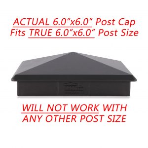 6" x 6" aluminium pyramid post cap