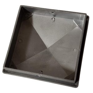 True 6" x 6" Heavy Duty Aluminium Pyramid Post Cap for Wood Posts