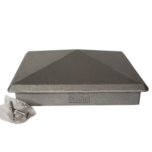 True 6" x 6" Heavy Duty Aluminium Pyramid Post Cap for Wood Posts