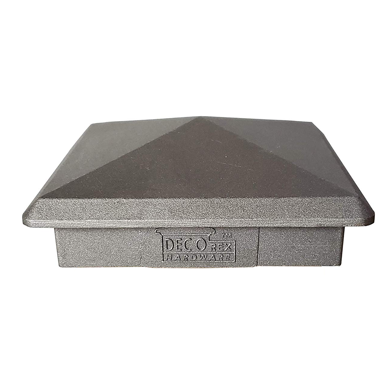 3.5" x 3.5" Heavy Duty Aluminium Pyramid Post Cap for Wood Posts ...