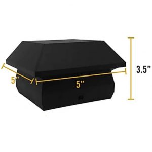 plastic post cap 3.5"