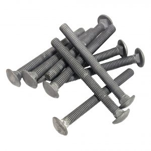3/8" - 16 x 4" Carriage Bolt | Round Head | Hot Dip Galvanized | 90pcs Box