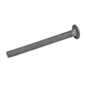 3/8" - 16 x 4" Carriage Bolt | Round Head | Hot Dip Galvanized | 90pcs Box