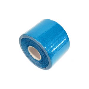 Kinesiology Tape 2" x 16' (One Precut Roll) for Sports and Therapy, Reduces Inflammation, Suppresses Pain, Stimulates Muscles - Blue