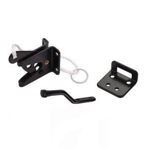 Spring Loaded Gate Latch with Cable and Ring