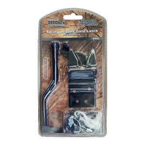 Spring Loaded Gate Latch with Cable and Ring