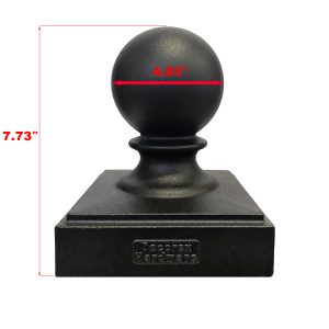 True 6" x 6" Heavy Duty Aluminum Ball Post Cap