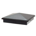 Decorex Hardware True 6" x 6" Aluminium Pyramid Post Cap Heavy Duty for True/Actual 6" x 6" Wood Posts - Black (Works ONLY with Actual 6" x 6" Posts. Will NOT Work with Actual 5.5" x 5.5" Posts)