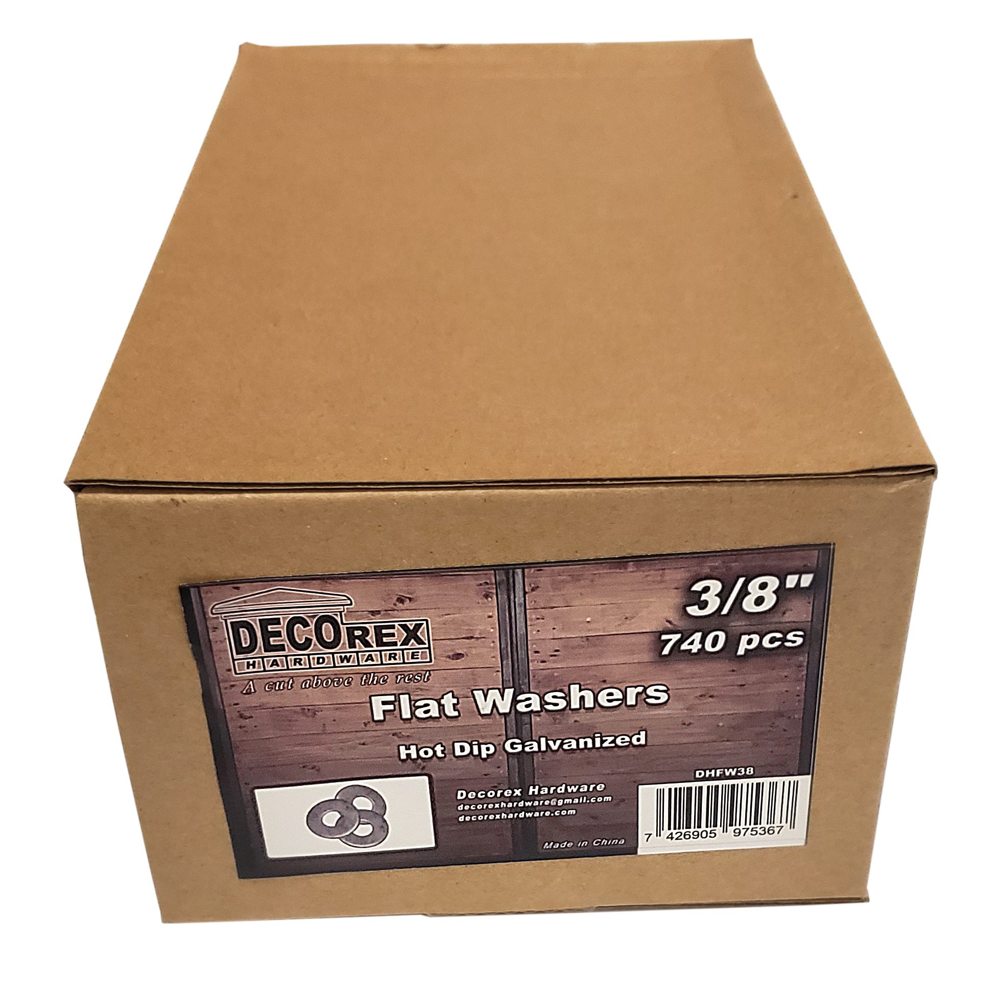 3/8" Flat Washer | Hot Dip Galvanized | 740 pcs Box