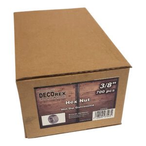 3/8" - 16 Hex Nut | Hot Dip Galvanized | 700 pcs Box