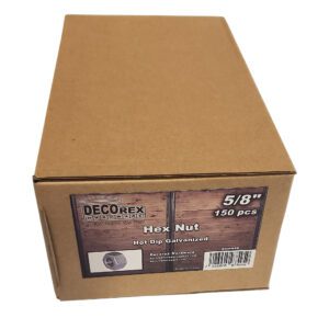 5/8" - 11 Hex Nut | Hot Dip Galvanized | 150 pcs Box