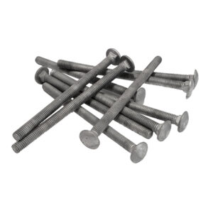 3/8" - 16 x 6" Carriage Bolt | Round Head | Hot Dip Galvanized | 65pcs Box