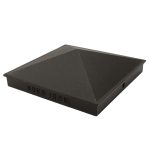 Nuvo Iron Black 5.5" x 5.5" Pyramid Ornamental Aluminium Post Cap Fencing- PCP03