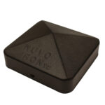 Nuvo Iron 3.5" x 3.5" Eazy Cap for 3.5" x 3.5" Posts with Rounded Corners - Black - PCP11BLK