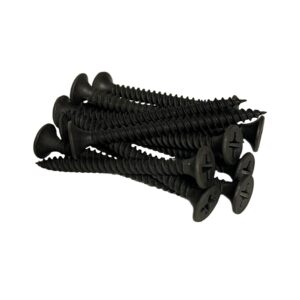 #6 x 1-5/8" Drywall Screws | Phillips Drive | Bugle Head | Fine Thread | Sharp Point | Bit Included | Black Phosphate - 500pcs