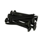#6 x 1-5/8" Drywall Screws | Phillips Drive | Bugle Head | Fine Thread | Sharp Point | Bit Included | Black Phosphate - 100pcs