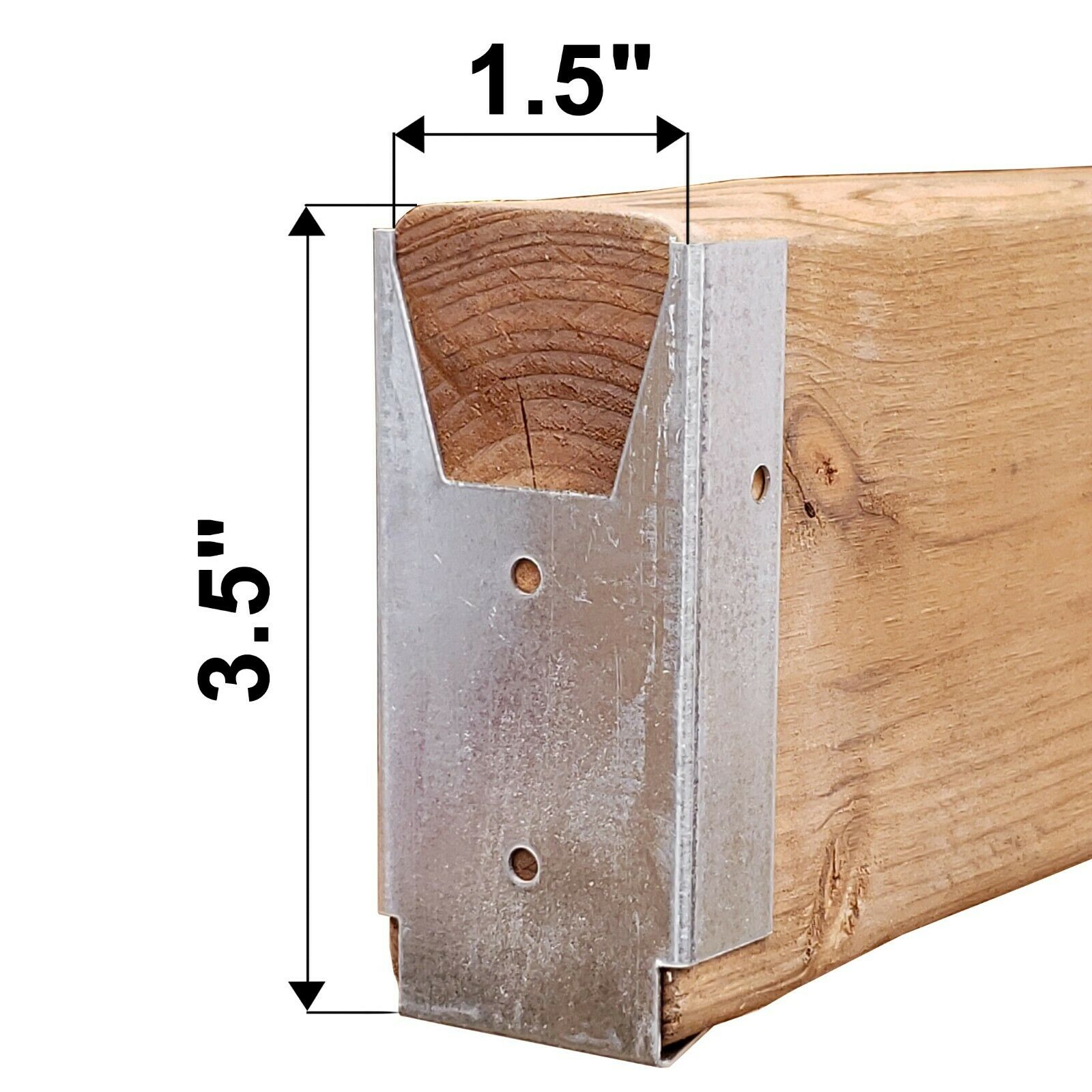 Fence Clip Bracket Hanger 1-9/16" W x 2-3/4" H For 2" X 4" Fence Rails (1 Piece) - Image 5