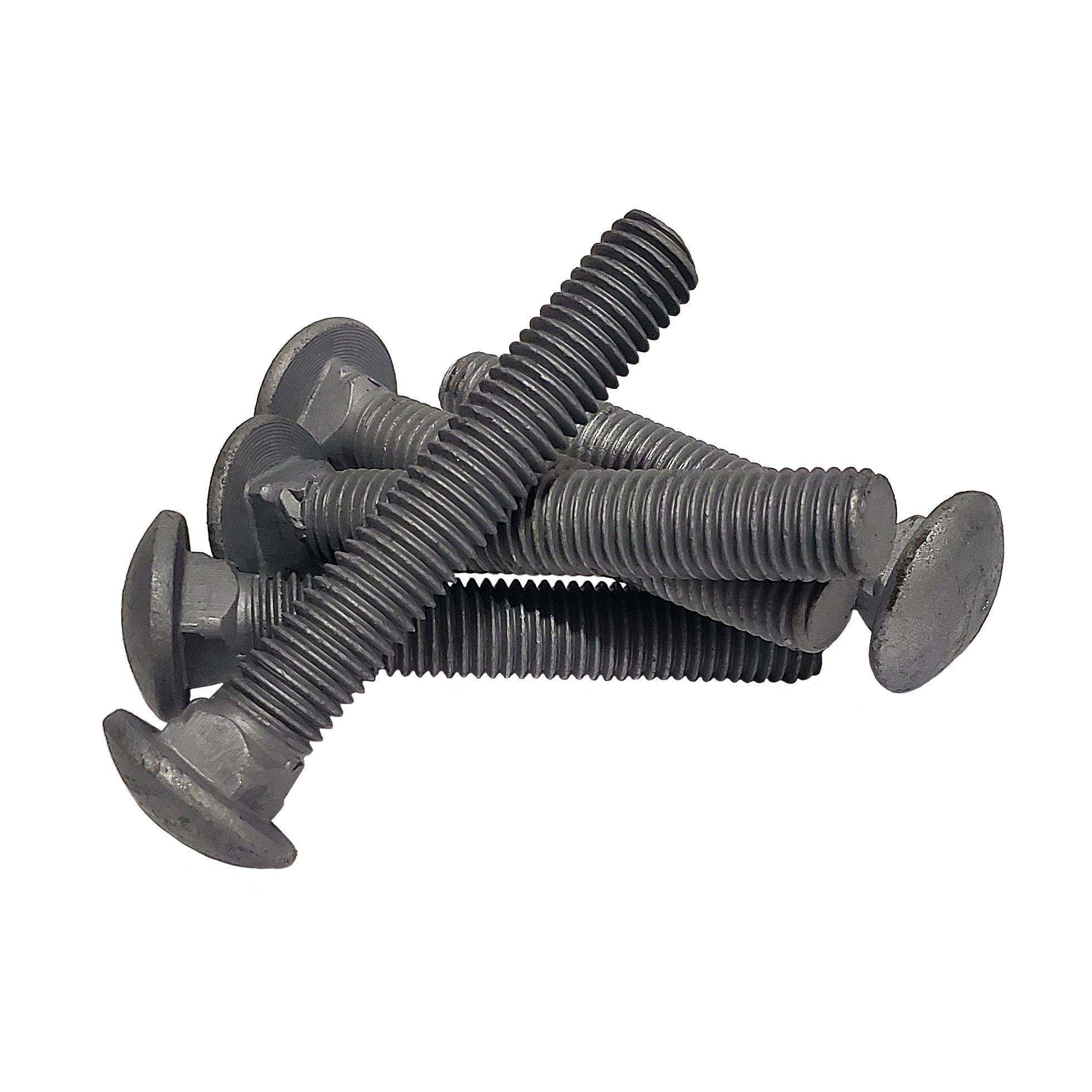 5/8" - 11 x 4" Carriage Bolt | Round Head | Hot Dip Galvanized | 30pcs Box - Image 3
