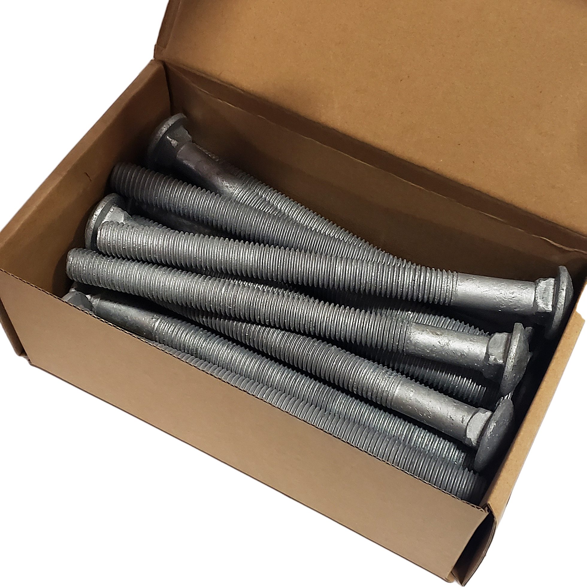 5/8" - 11 x 8" Carriage Bolt | Round Head | Hot Dip Galvanized | 15pcs Box - Image 2