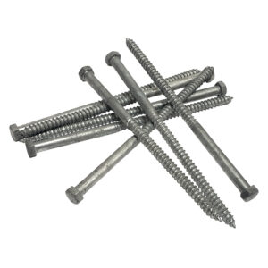 3/8" x 8" Lag Bolt Screws | Hex Head | Hot Dip Galvanized | 10pcs Box