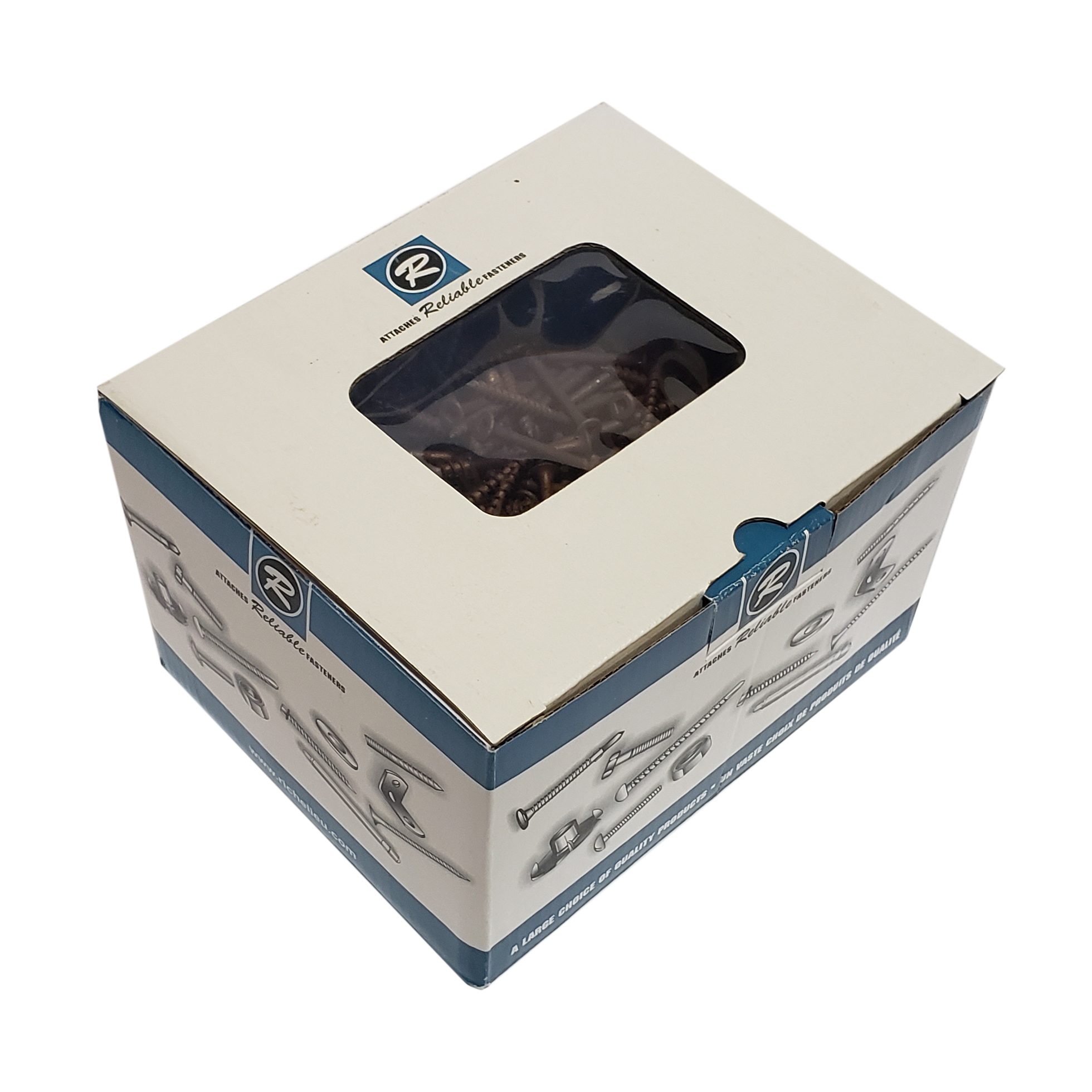 Reliable #8 x 2 1/2" Deck Screws | Square Drive | Bugle Head | Brown Ceramic Finish | 500pcs Box - Image 4