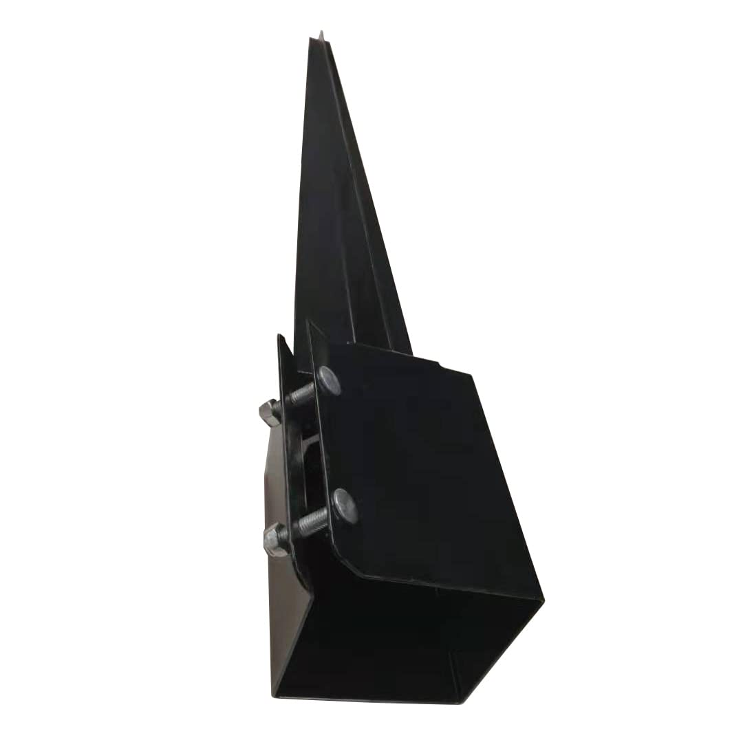 Ground Spike Post Anchor 24" Long, for 3.5" x 3.5" Posts, Black Powder Coated - DH-GS1 - Image 2