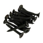 #6 x 1-1/4" Drywall Screws | Phillips Drive | Bugle Head | Fine Thread | Sharp Point | Bit Included | Black Phosphate - 500pcs