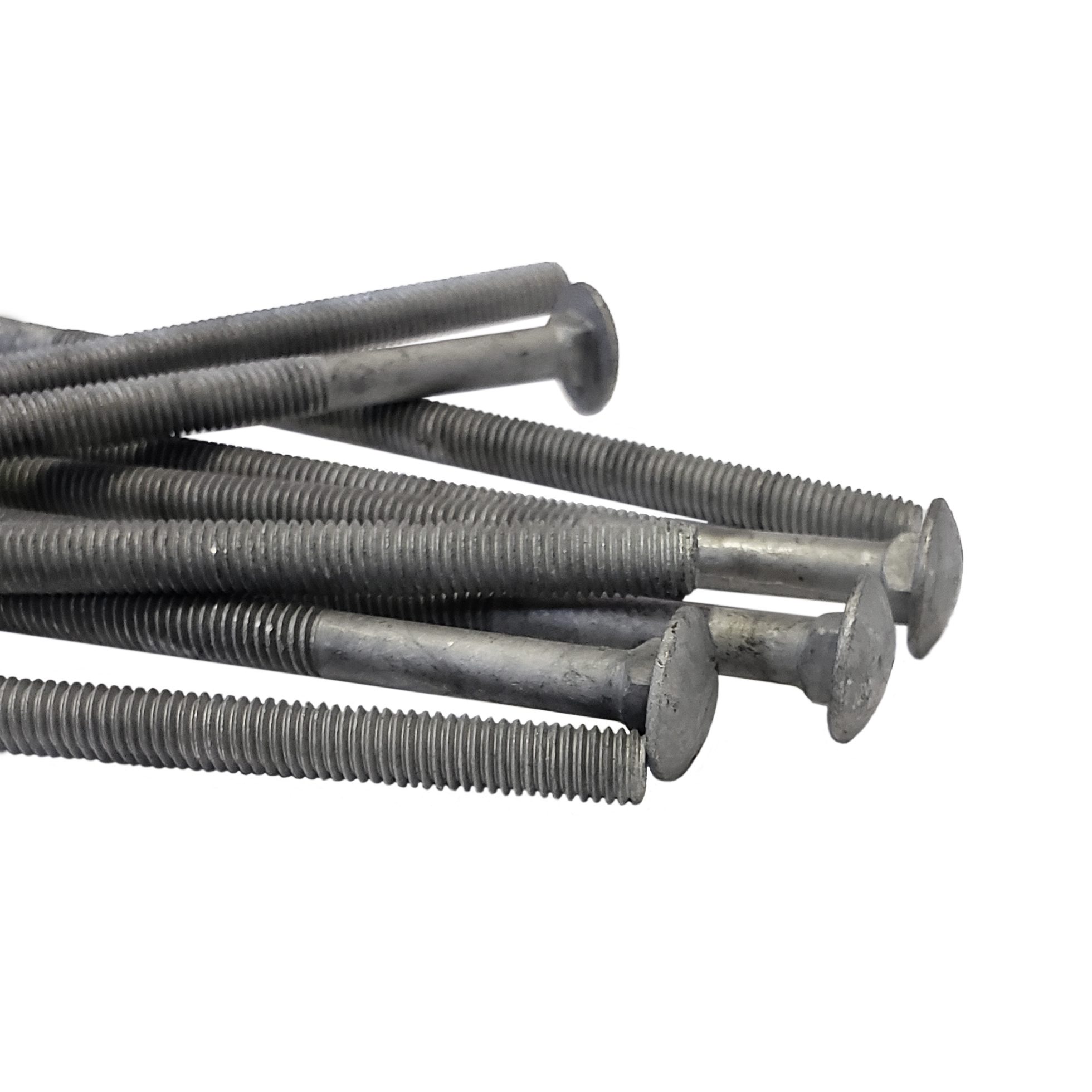 3/8" - 16 x 8" Carriage Bolt | Round Head | Hot Dip Galvanized | 50pcs Box - Image 2