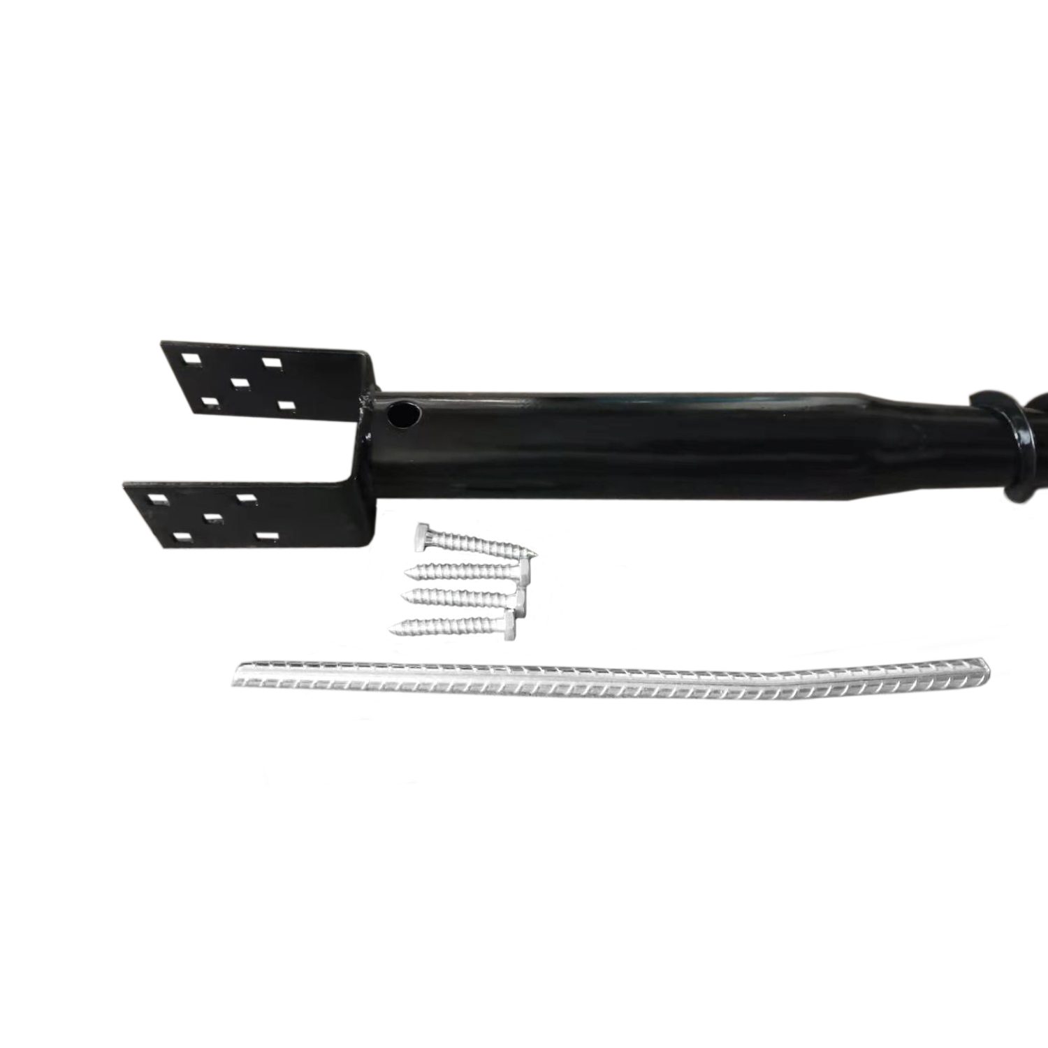 Ground Spike Post Anchor (Screw in) 27" Long - for 3.5" x 3.5" Post - Black Powder Coated - DH-GS2 (4 Pack) - Image 3