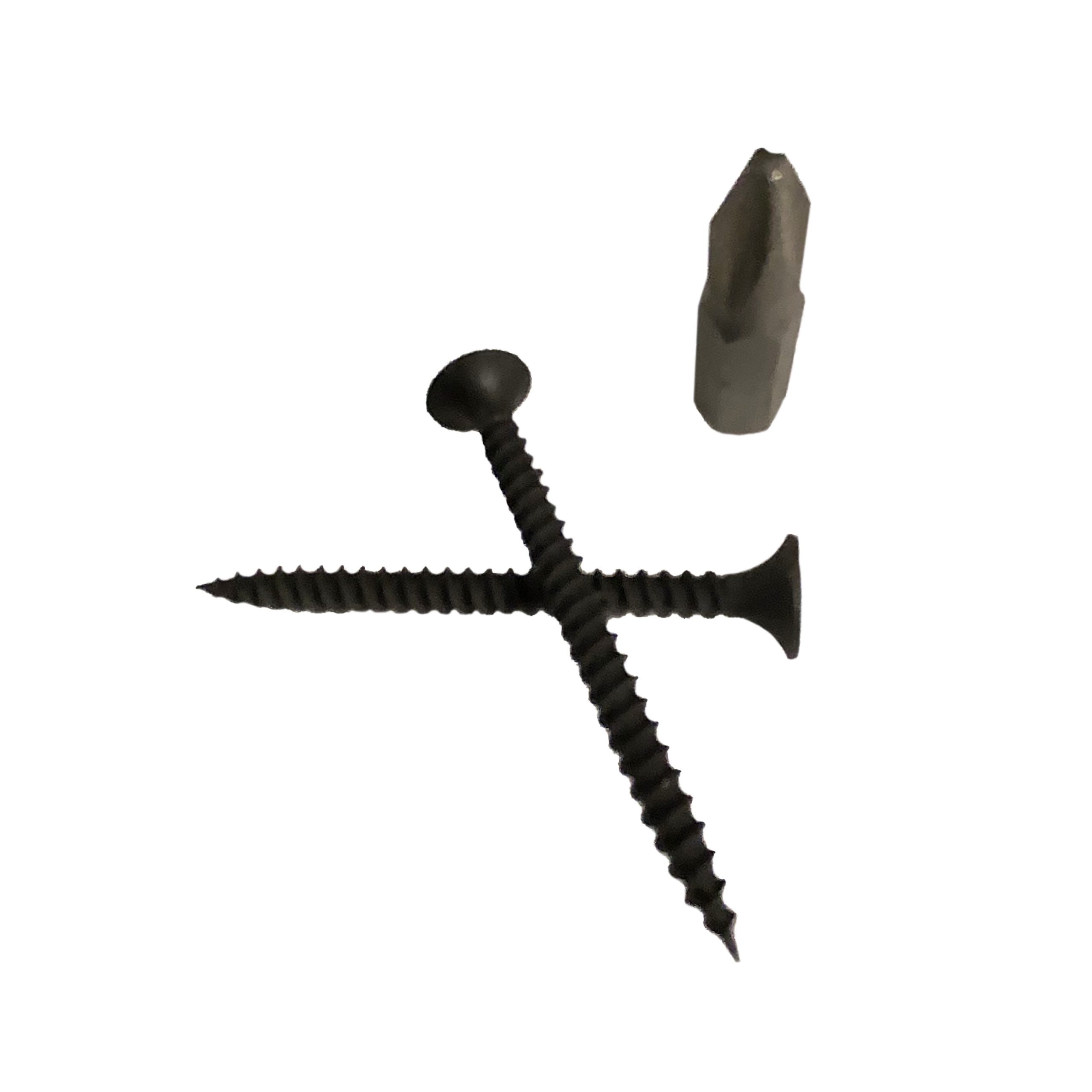 #6 x 1-5/8" Drywall Screws | Phillips Drive | Bugle Head | Fine Thread | Sharp Point | Bit Included | Black Phosphate - 4000pcs - Image 3