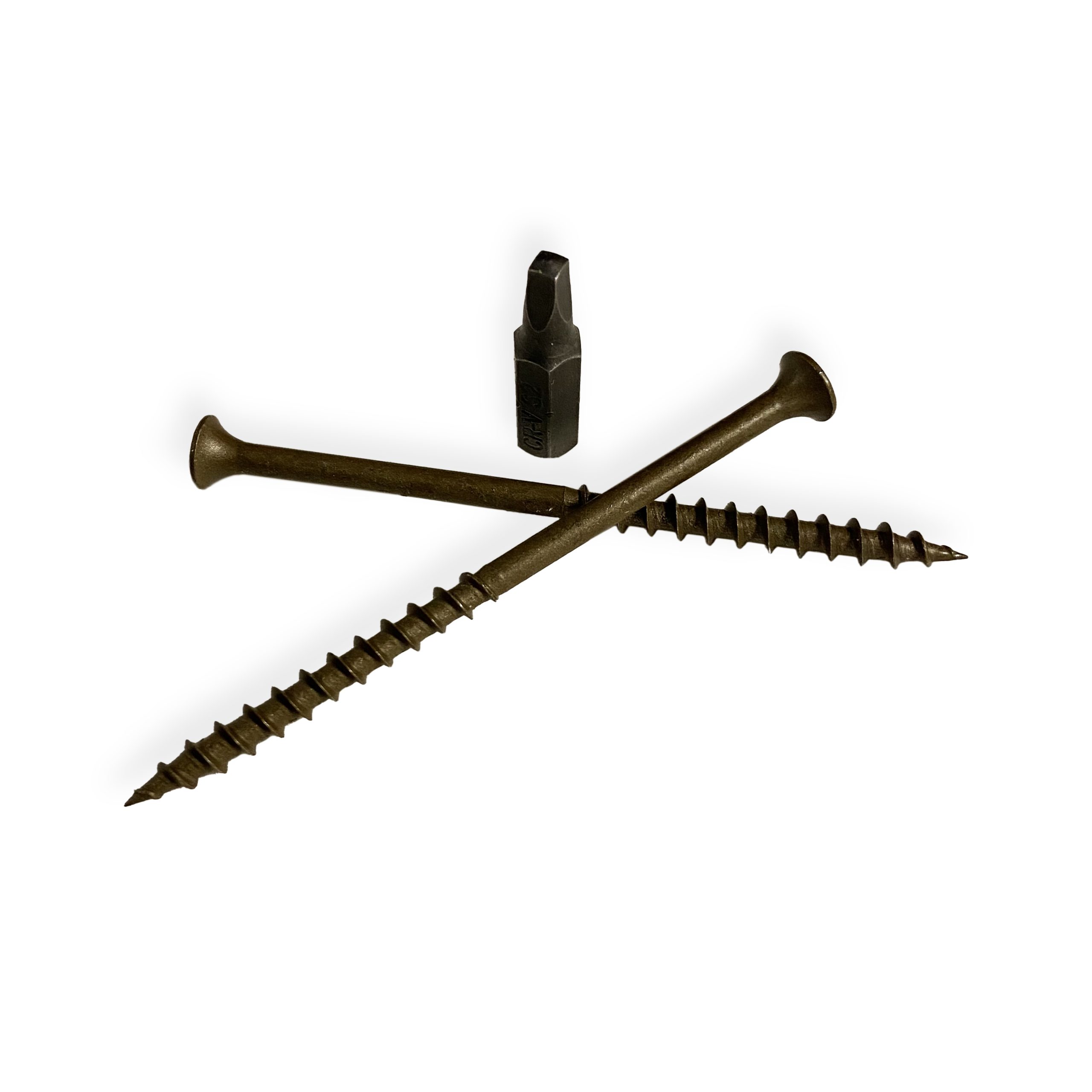 #8 x 3" Deck Screws | Square Drive | Bugle Head | Brown Ruspert | 2000pcs Box - Image 2