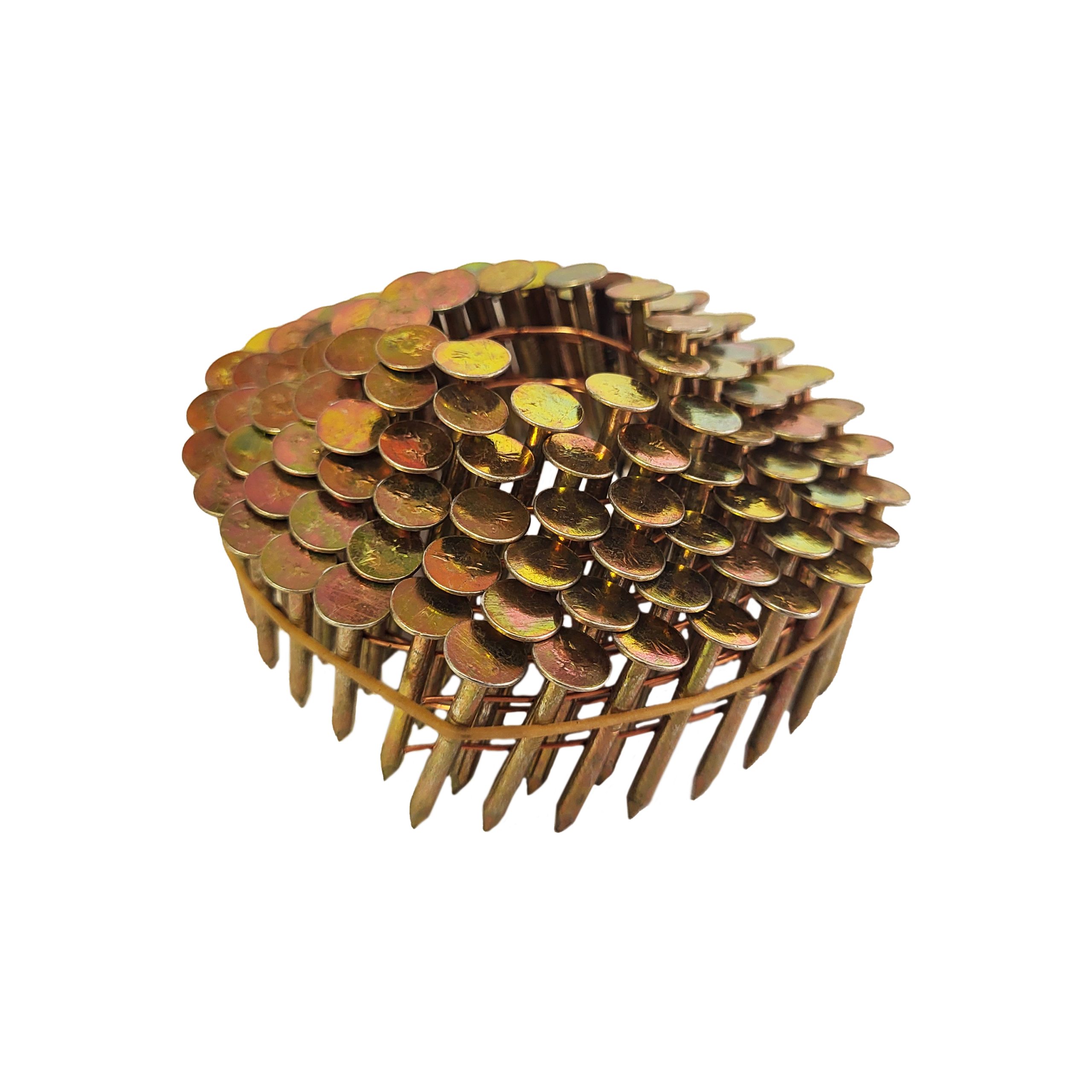Coil Roofing Nails 1-1/4" x 0.120 Electro Galvanized, 15 Degree - 720pcs (120pcs per coil, 6coils per box) - DHCRN-114.120-720
