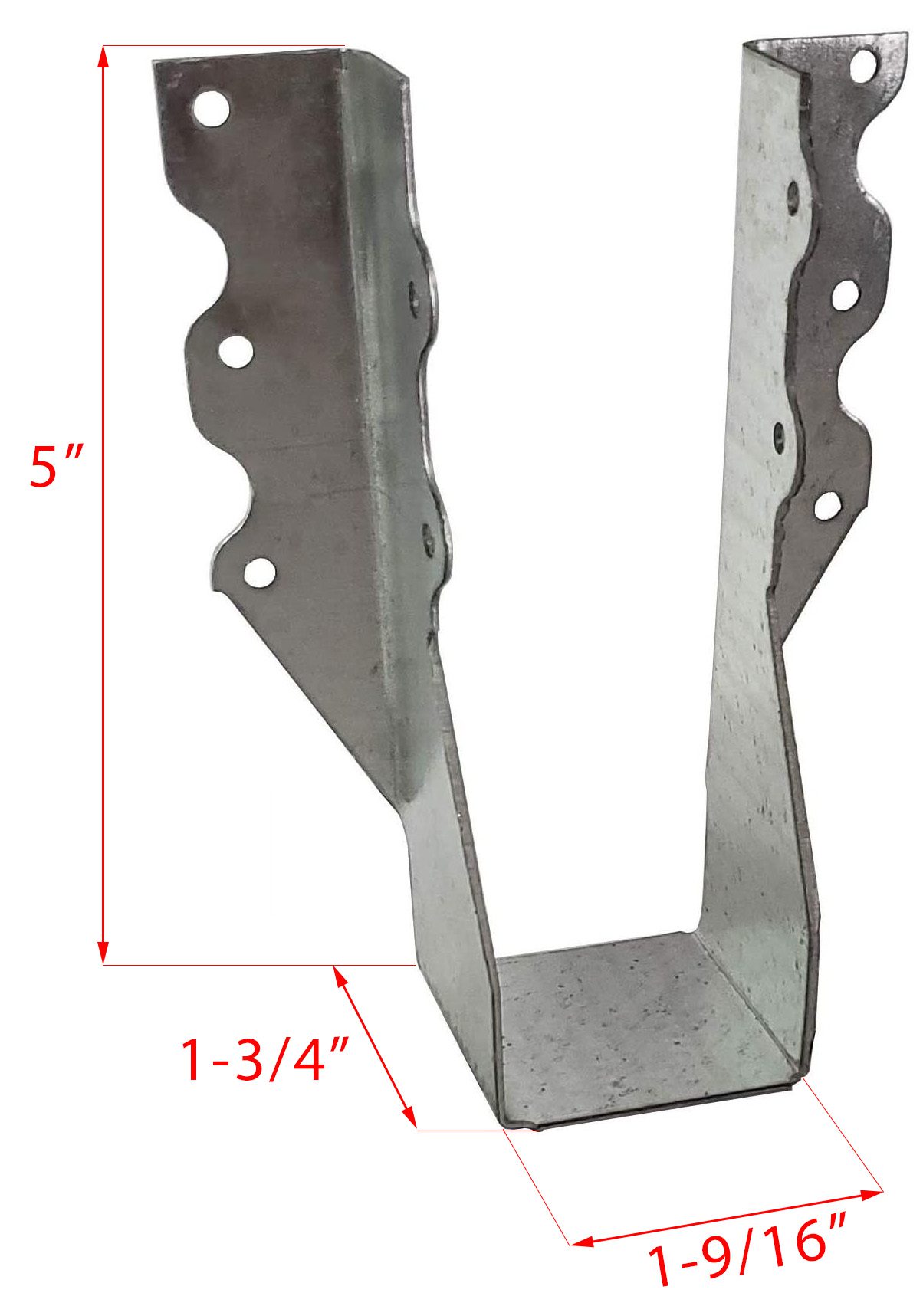 Joist Hanger for 2" x 6" Nominal Lumber - 18G Steel G185 Triple Zinc Galvanized #452-3 - Image 5
