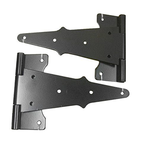 Nuvo Iron Tee Hinges 8" Black TH8BLK (2 pcs set) - Image 3