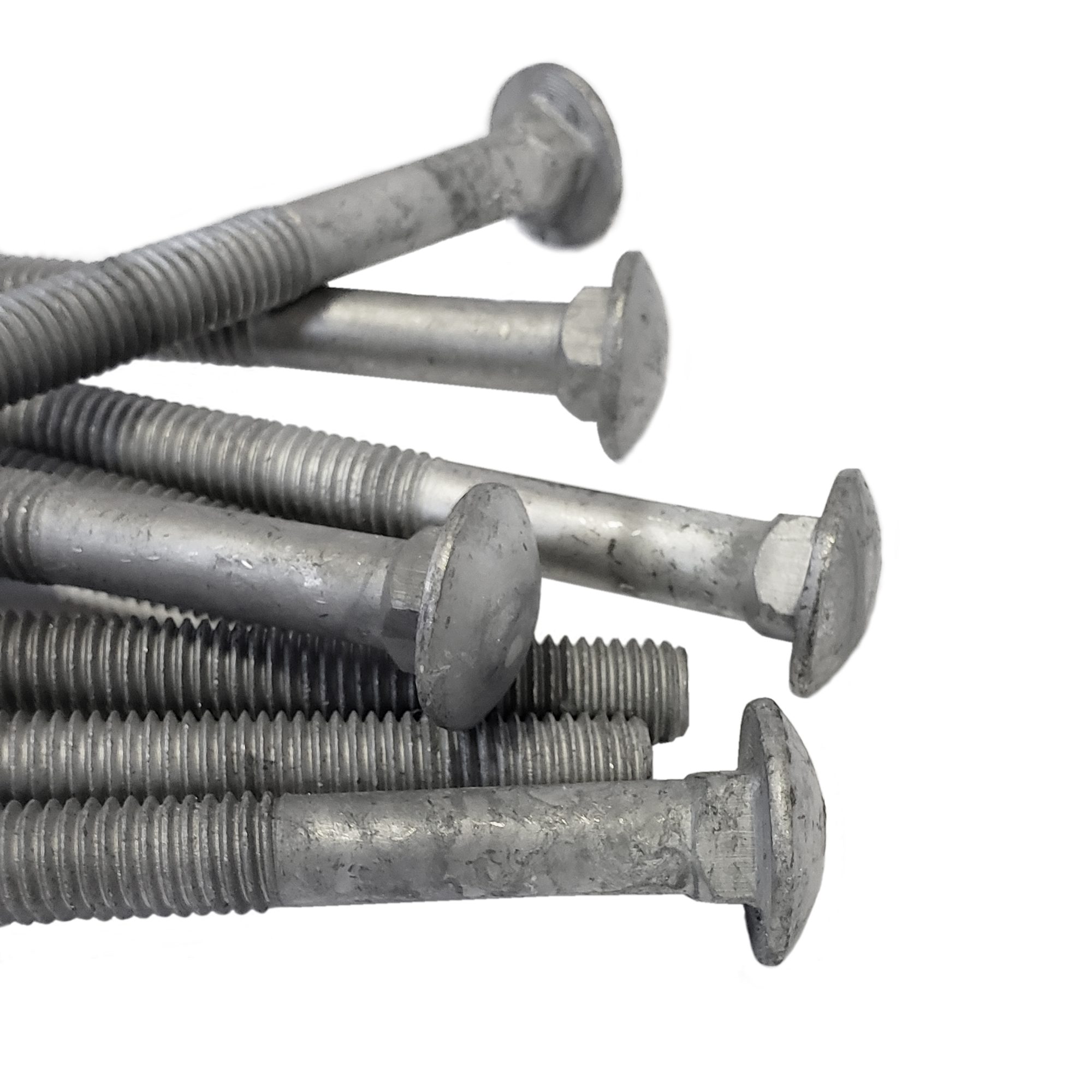 1/2" - 13 x 8" Carriage Bolt | Round Head| Hot Dip Galvanized | 30pcs Box - Image 2
