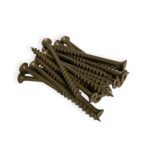 #8 x 2 1/2" Deck Screws | Square Drive | Bugle Head | Brown Ruspert | 100pcs Box