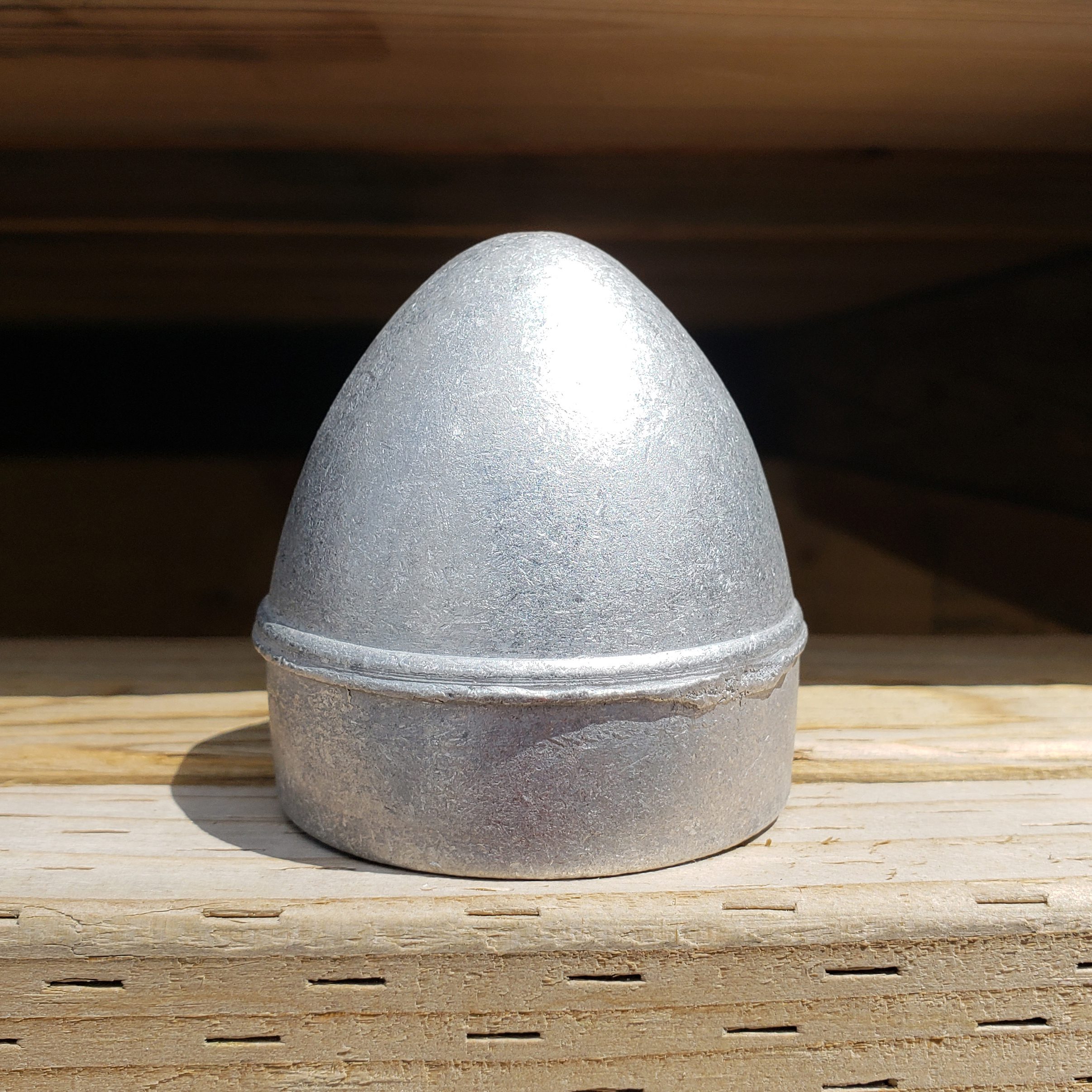1 7/8" Aluminum Chain Link Fence Oval Style Main Post Cap - Image 5