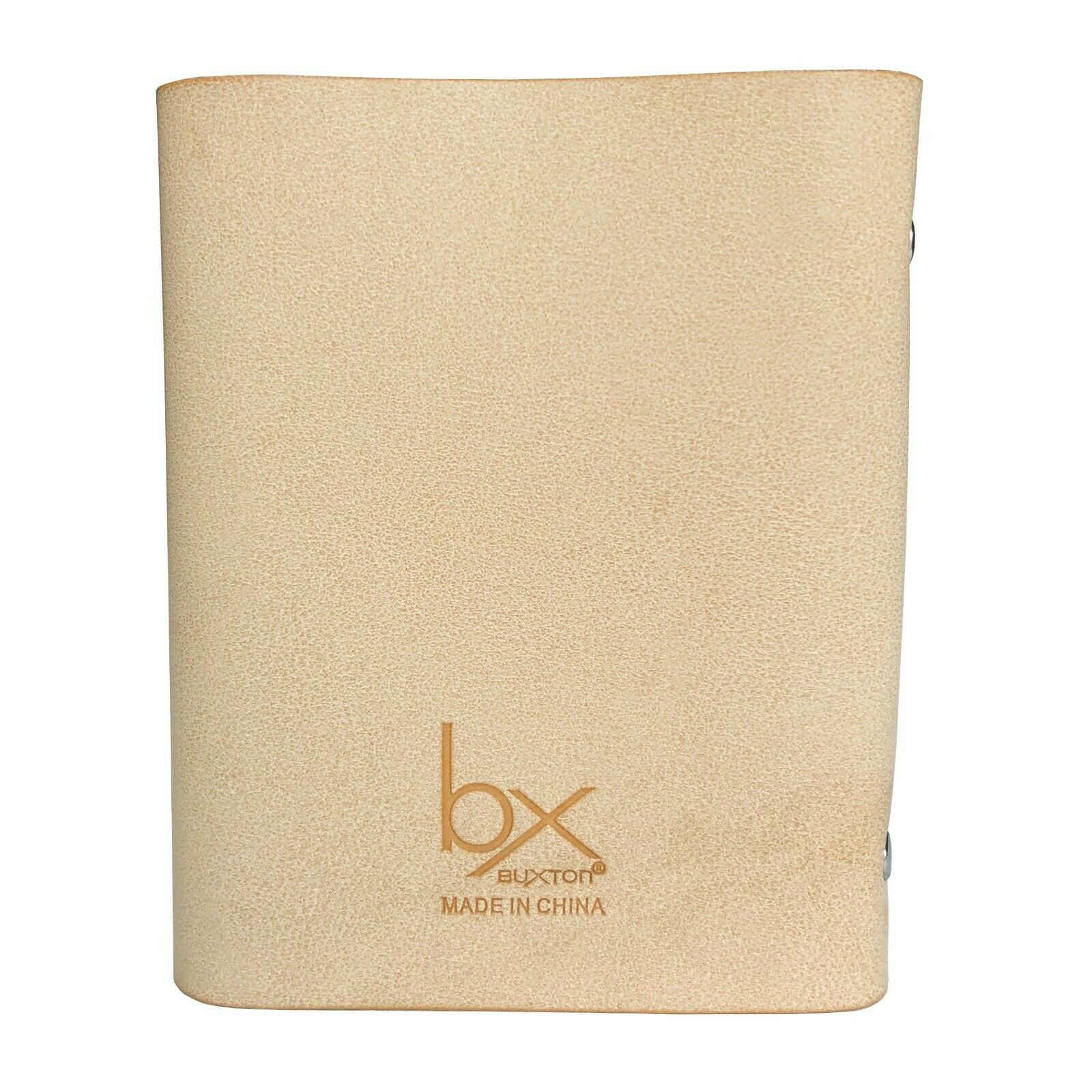 Buxton Pocket Business Card File - 24 Card Slots - Tan - Image 4