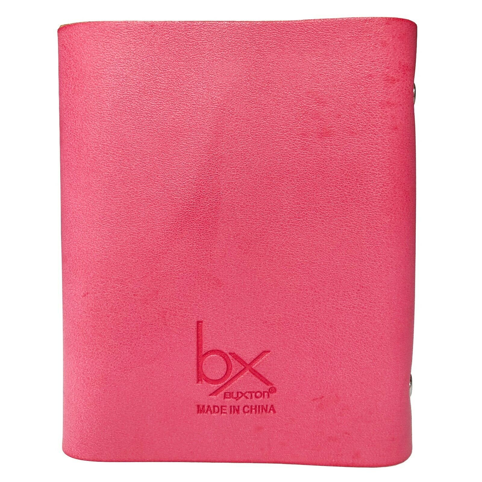 Buxton Pocket Business Card File - 24 Card Slots - Pink - Image 4