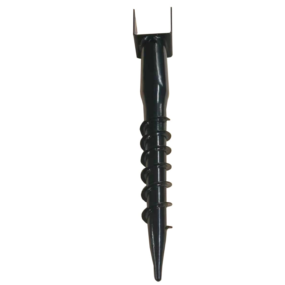 Ground Spike Post Anchor (Screw in) 27" Long - for 3.5" x 3.5" Post - Black Powder Coated - DH-GS2 (4 Pack) - Image 5