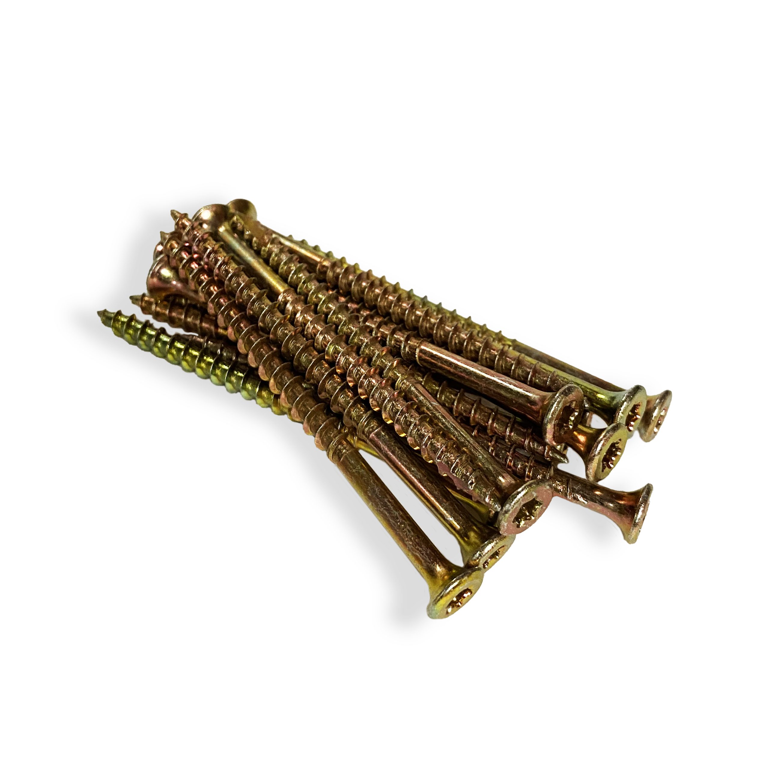 #9 x 3" Construction Multi-Purpose Framing Screws | Torx Drive | Bugle Head | Coarse Thread | Bit Included | Yellow Zinc - 1000pcs - Image 2