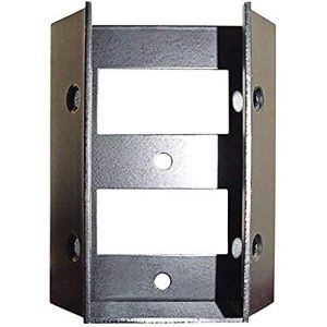 Deck and Stair Rail Connectors for Standard 2" x 4" Rail, Powder Coated Black - SDRC (4 pcs)