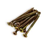#9 x 3" Multi-Purpose Framing Screws, Construction Screws, Torx Drive, Bugle Head, Coarse Thread, Bit Included, Yellow Zinc - 2000pcs
