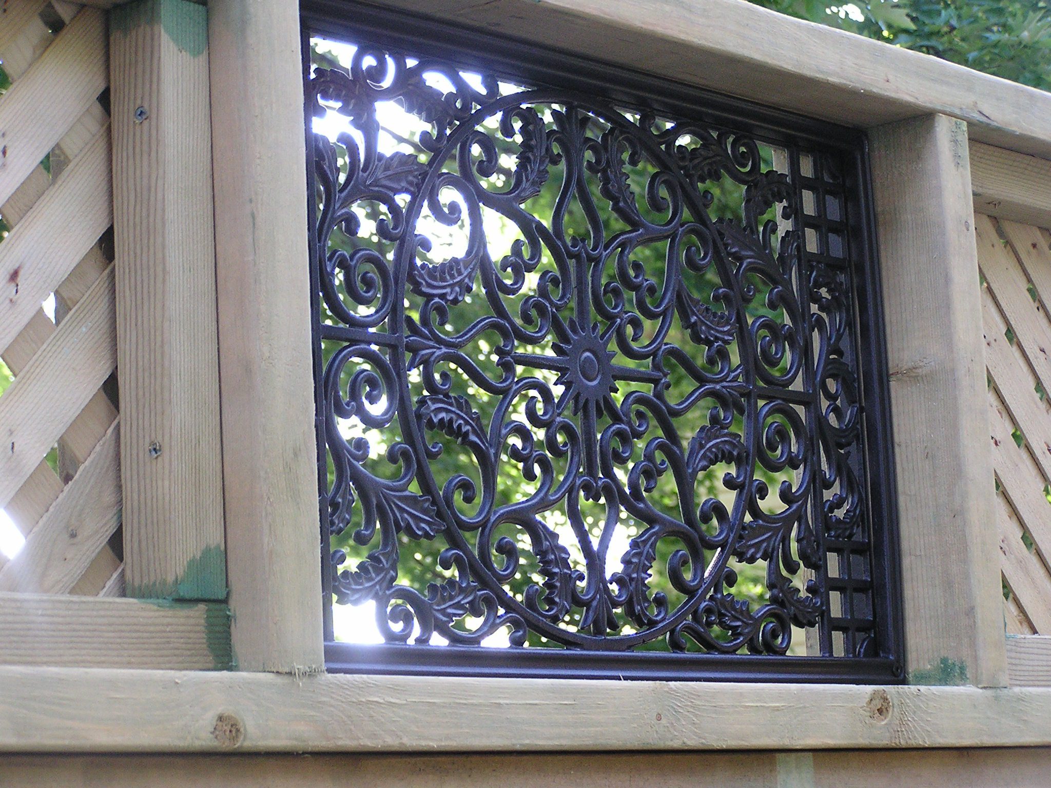 Nuvo Iron Rectangle Decorative Gate Fence Insert ACW61 Fencing, Gates, Home - Image 9