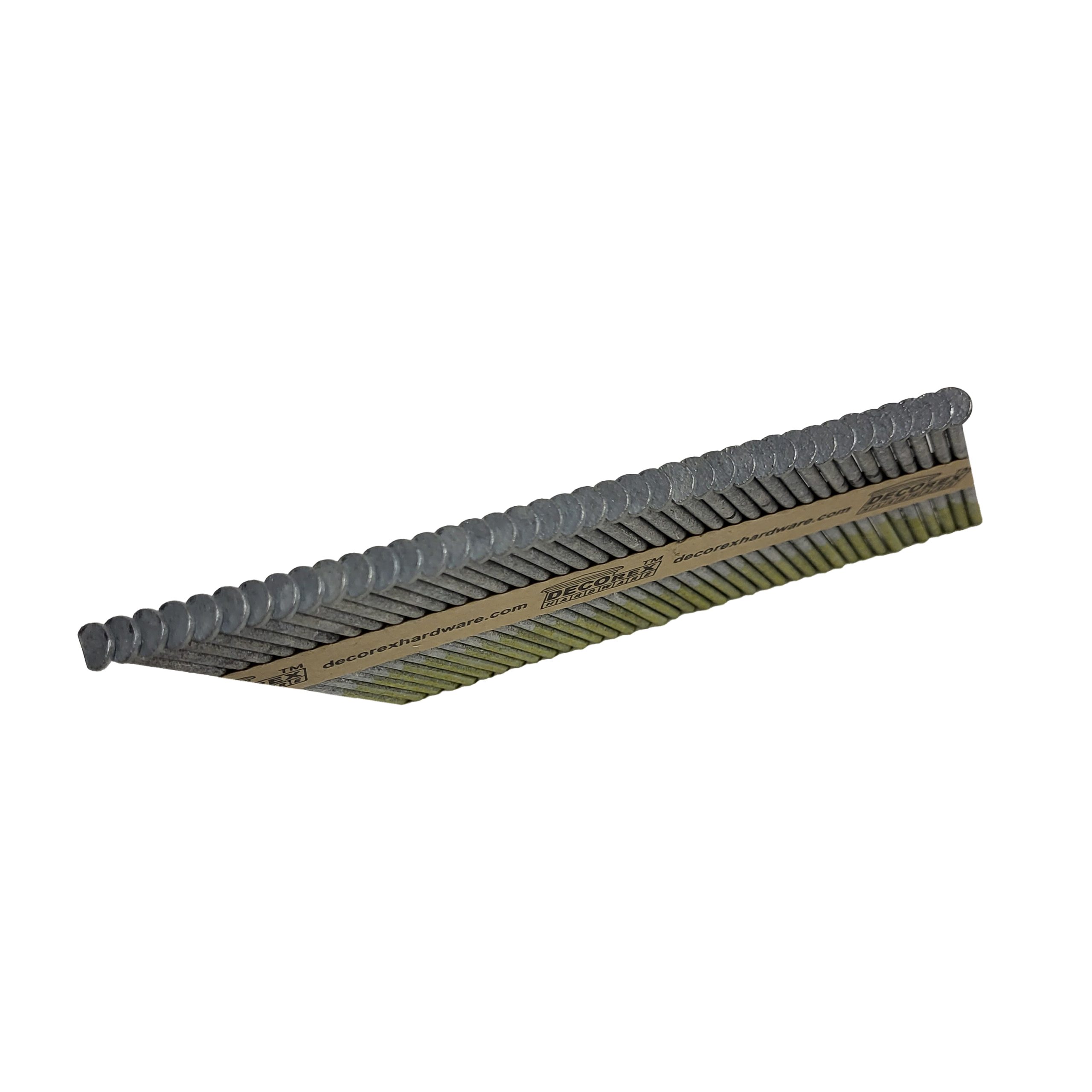3 1/2" x .120 Smooth Shank Strip Nails, Paper Collated, Hot Dip Galvanized (30-34 Degree) - 2500pcs box (DHSNS-312.120) - Image 3