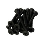 #6 x 1-5/8" Drywall Screws | Phillips Drive | Bugle Head | Fine Thread | Sharp Point | Bit Included | Black Phosphate - 4000pcs