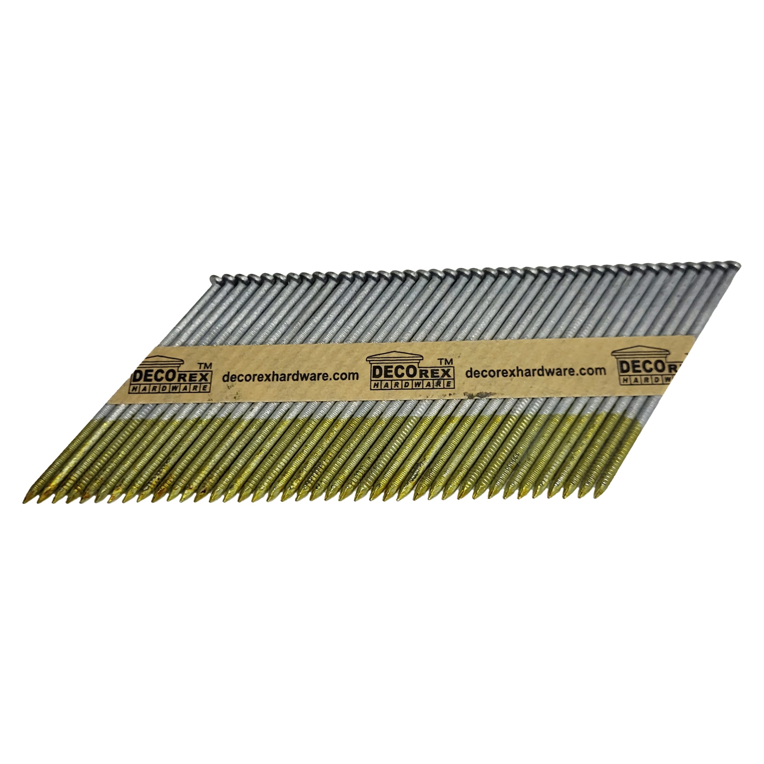 3 1/4" x .120 Ring Shank Strip Nails, Paper Collated, Hot Dip Galvanized (30-34 Degree) - 2500pcs box (DHSNR-314.120) - Image 2