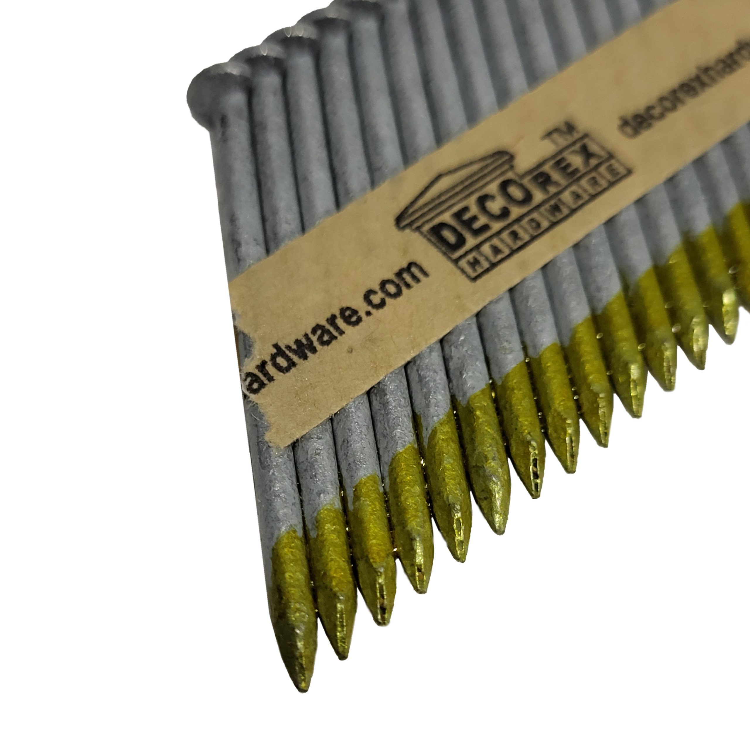 2" x .113 Smooth Shank Strip Nails, Paper Collated, Hot Dip Galvanized (30-34 Degree) - 2500pcs box (DHSNS-2.113) - Image 3