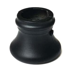 Baluster Flat Base Round Shoe with Set Screw - for 5/8" Round Iron Balusters - Set of 10 (Satin Black) - DH-SR1